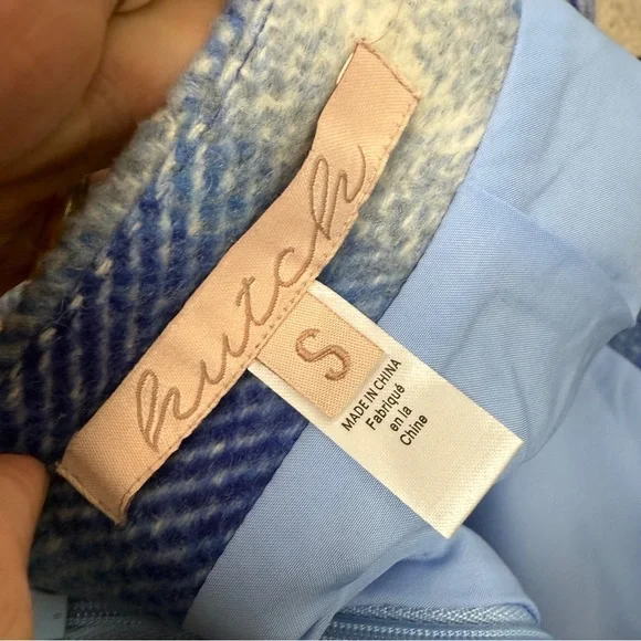 Anthropologie Hutch Nichole Plaid Wool Blend Mini Skirt - Picture 5 of 6